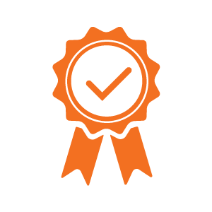 orange icon victory ribbon