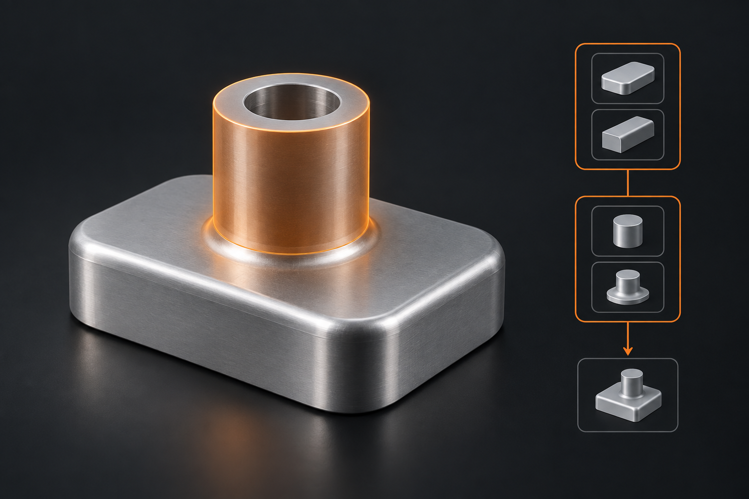 Modularity: zusammengehörige Formelemente im Aufbau eines Bauteils