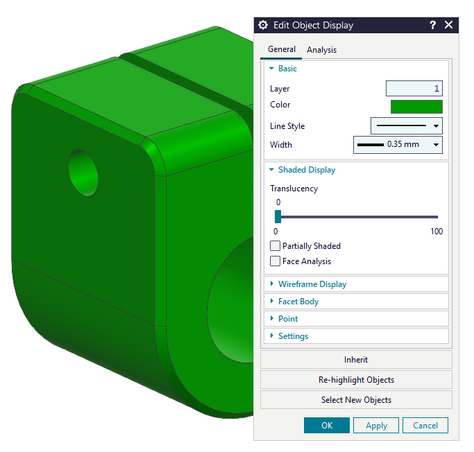 Objekte schneller einem Layer zuweisen – Beispiel in Siemens NX